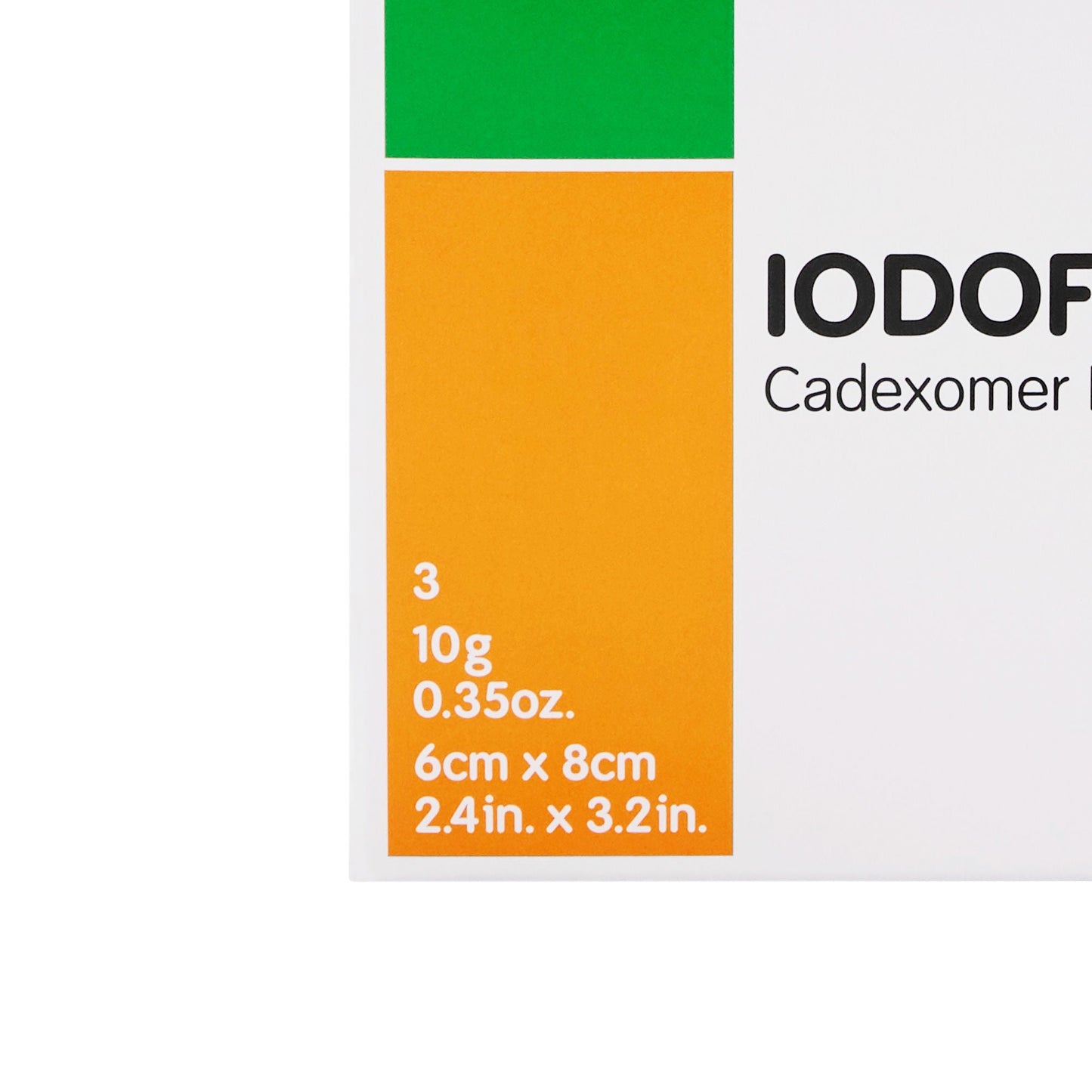 Iodoflex Cadexomer Iodine Impregnated Dressing Pad 2-1/8 x 3 Inch Sterile