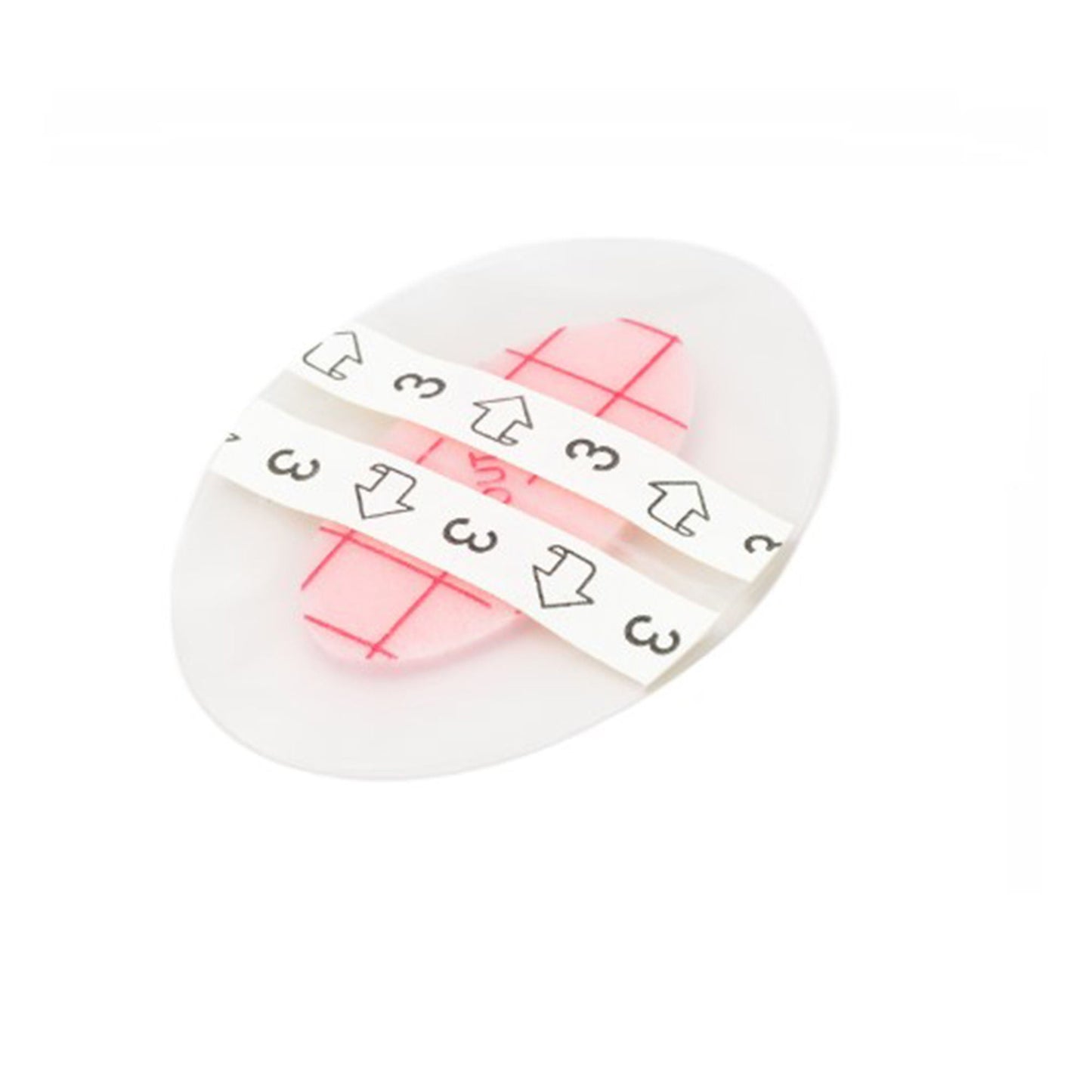 PolyMem Shapes Foam Dressing 2 x 3 Inch Sterile Oval with Border