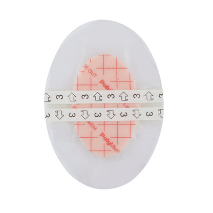 PolyMem Shapes Foam Dressing 3-1/2 x 5 Inch Sterile Oval with Border