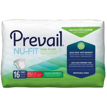 Brief Prevail Nu-Fit X-Large Disposable Heavy Absorbency