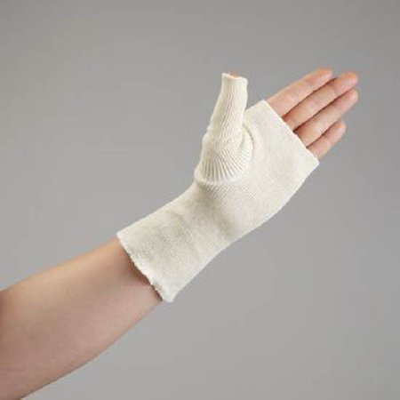 Splint Liner Rolyan Size 1, 3 X 6 Inch, Thumb Spica, Ply Stockinette, Soft Cotton, Reusable, 10/PK