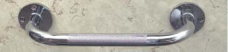 Wall Grab Bar Chrome Finish Knurled Steel