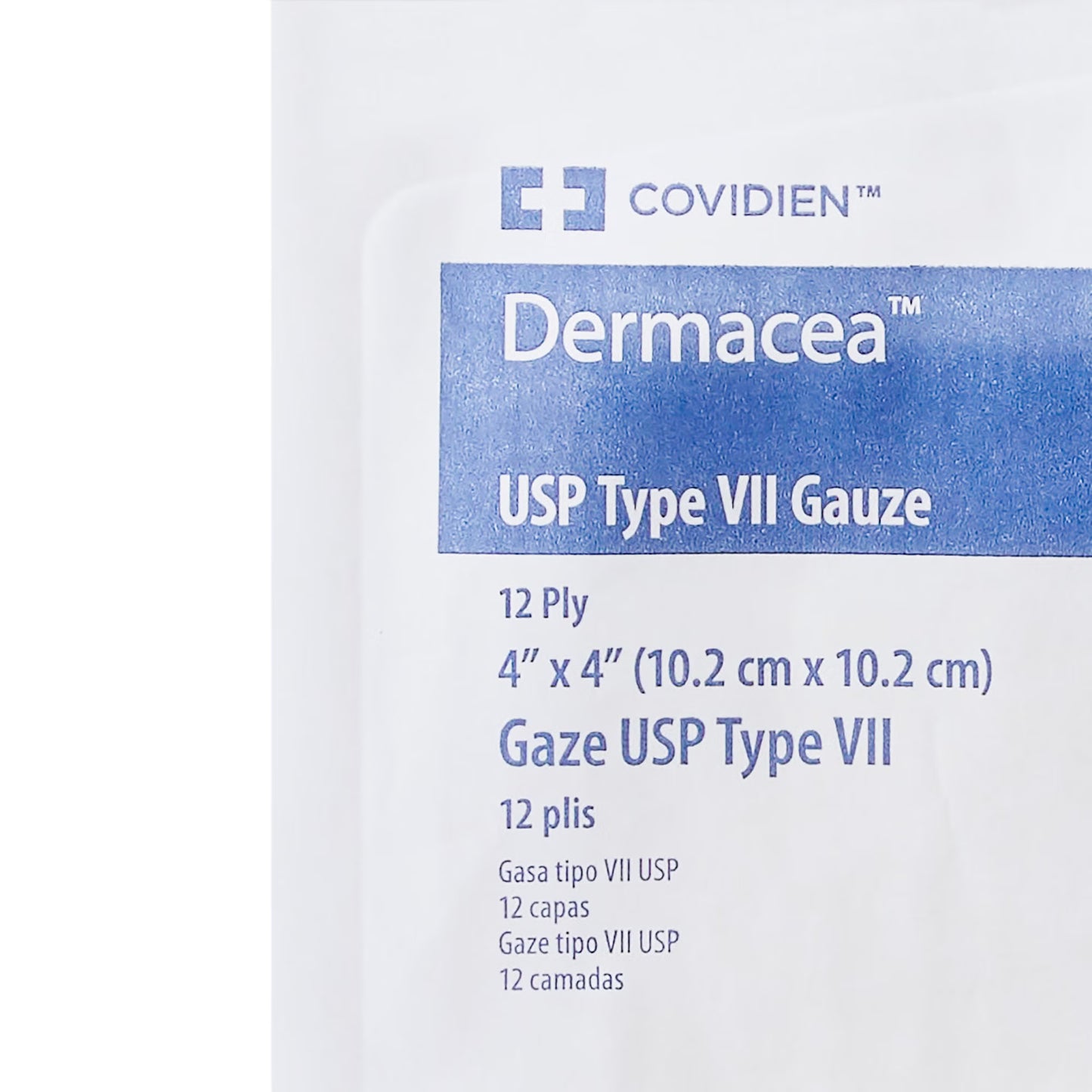 Dermacea Gauze Sponge 4 x 4 Inch 12-Ply Sterile 10 per Pack USP Type VII