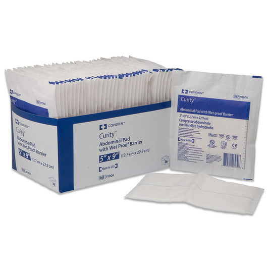 Curity Abdominal Pad 8 x 10 Inch NonSterile Nonwoven Fluff 1 per Pack