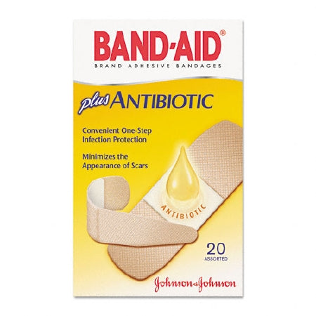 Adhesive Strip Band-Aid Skin Flex, Infection Defense, Tough Strips, Water Block, Neosporin, Flexible Fabric, Fabric Rectangle Tan, Kid Design, Plastic Rectangle Sterile