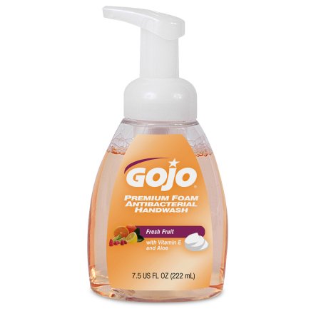 Antibacterial Soap GOJO Premium Foaming 7.5 oz. Pump Bottle Fresh Fruit Scent