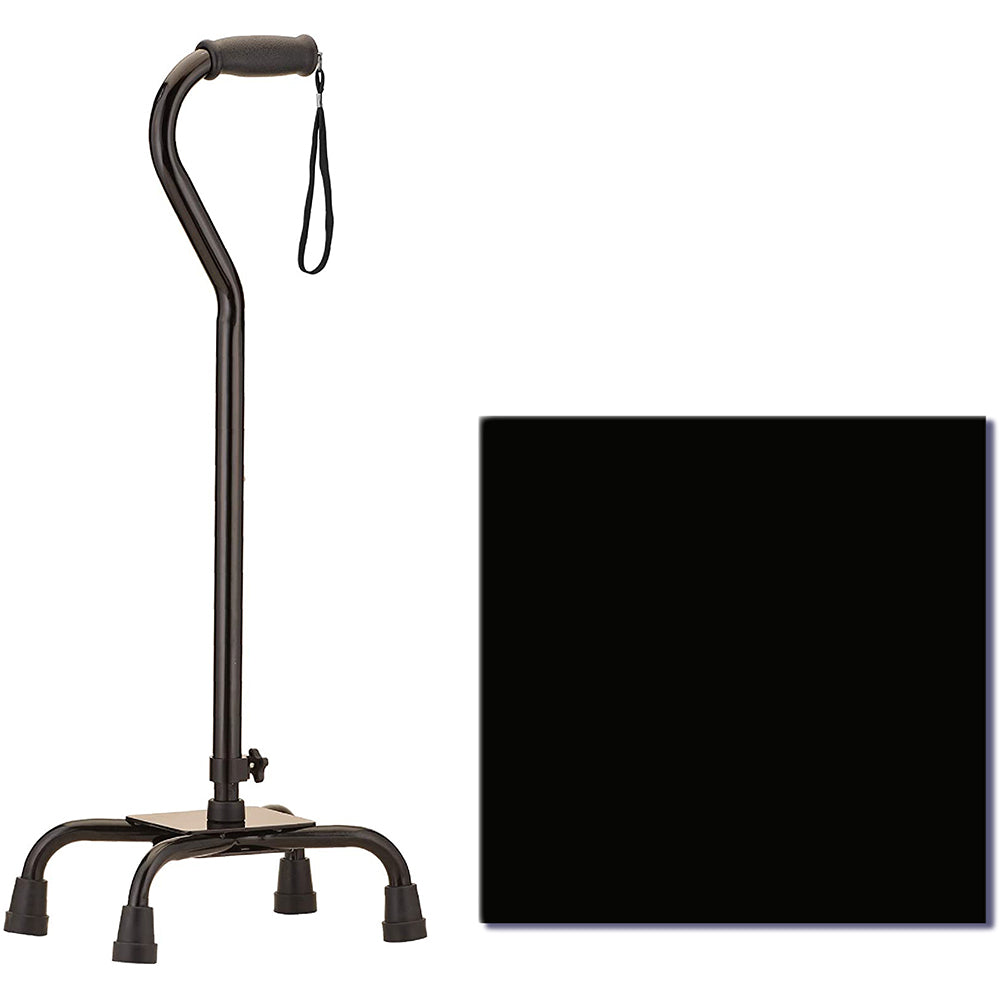 Bariatric Quad Cane Large Base With Offset Handle