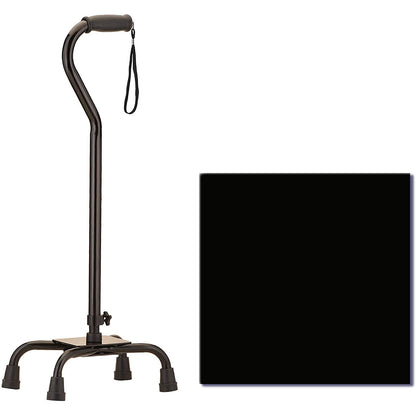Bariatric Quad Cane Large Base With Offset Handle