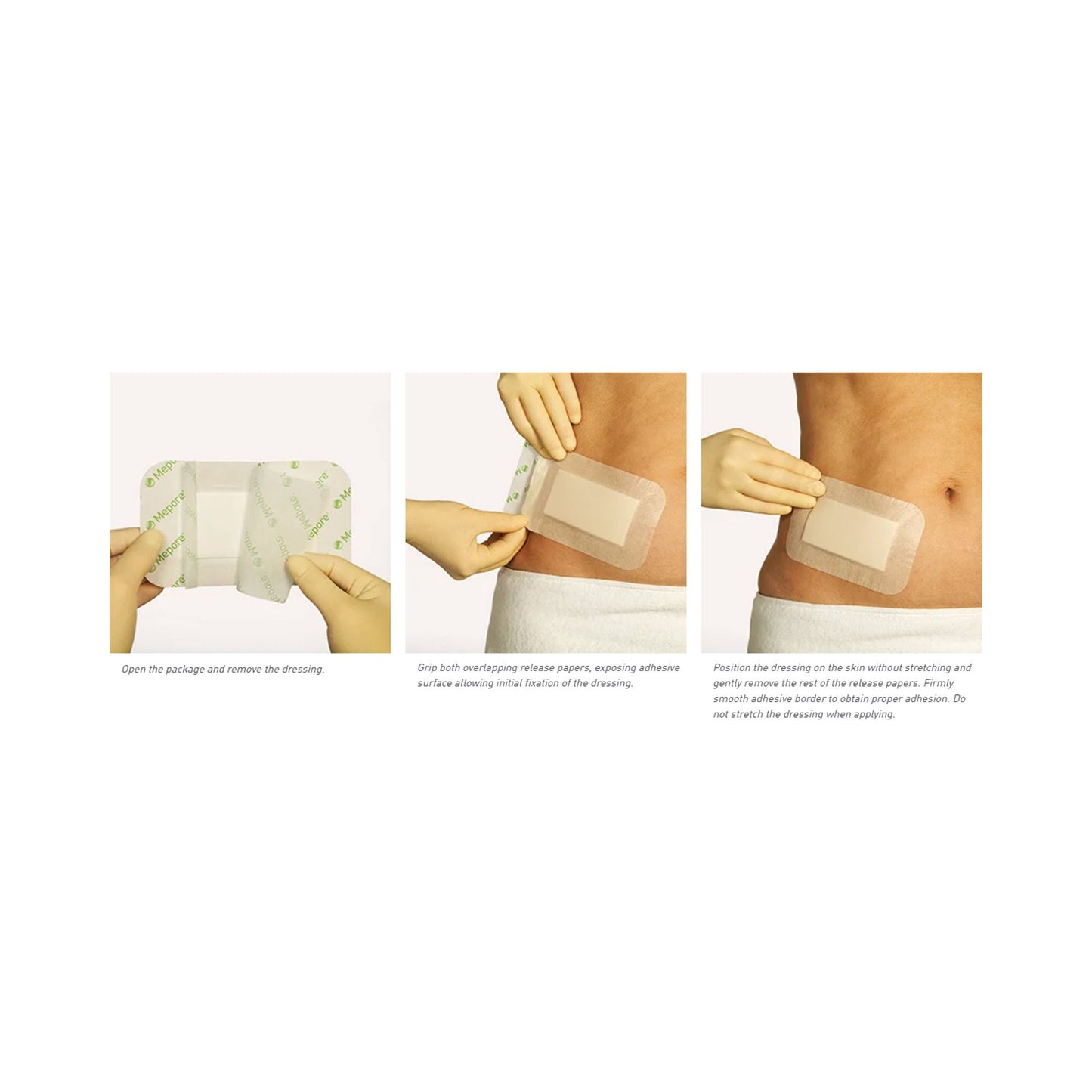 Mepore Pro Island Dressing 3-3/5 x 6 Inch Sterile Waterproof Film Backing