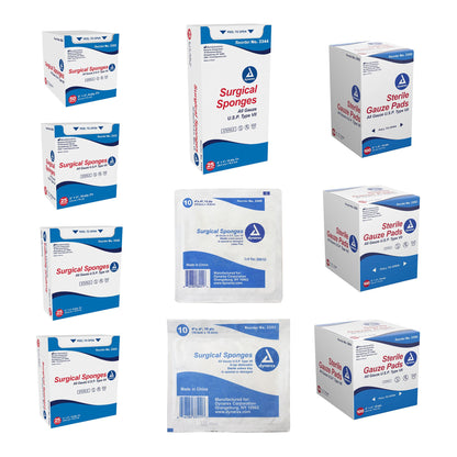 Dynarex Sterile Gauze Sponge 2 x 2 Inch 8-Ply – 2 per Pack