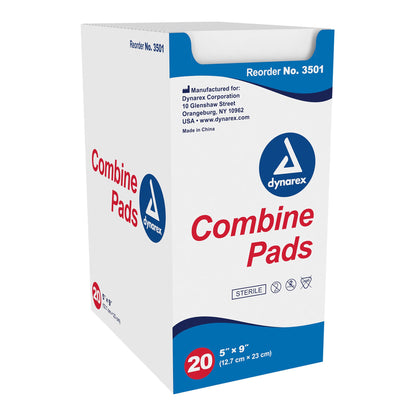 Dynarex Sterile Abdominal Pad 5 x 9 Inch High Absorbency – 1 per Pouch