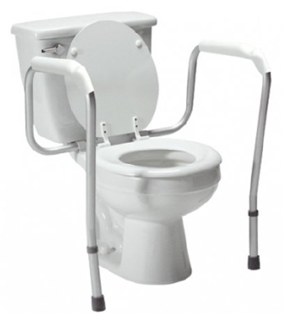 Toilet Safety Rail Versaframe White Aluminum