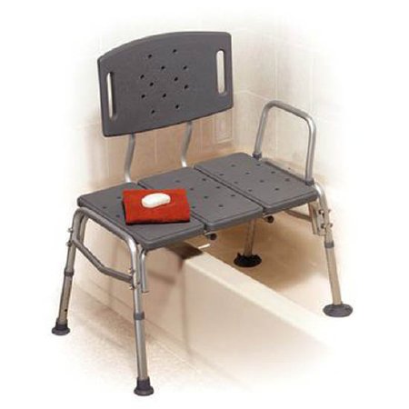 Deluxe Bariatric Bath Transfer Bench Side Arm 16 to 20 Inch Seat Height 500 lbs. Weight Capacity