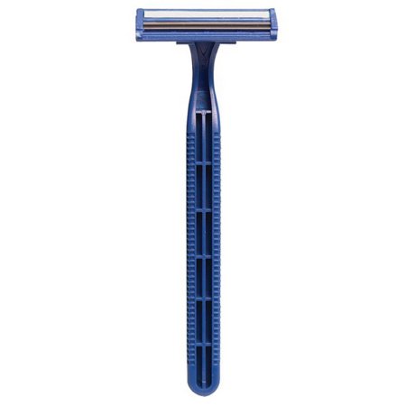 Personal Razor with Lubricating Strip Personna Single Edge Twin Blade NonSterile Disposable