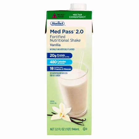 Oral Supplement Med Pass 2.0 Vanilla Flavor Liquid 32 oz. Carton