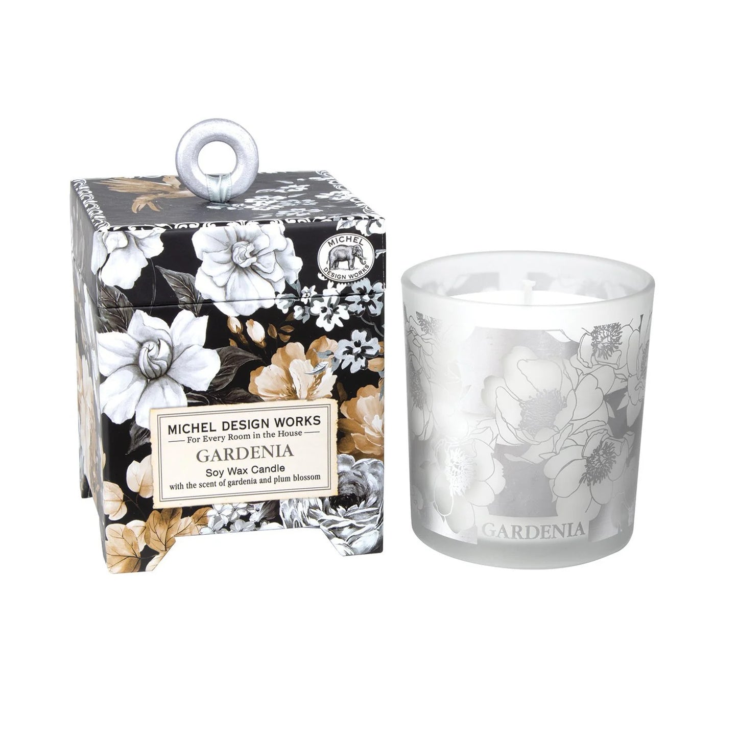 Michel Design Works Gardenia 6.5 oz. Soy Wax Candle Floral Elegance with