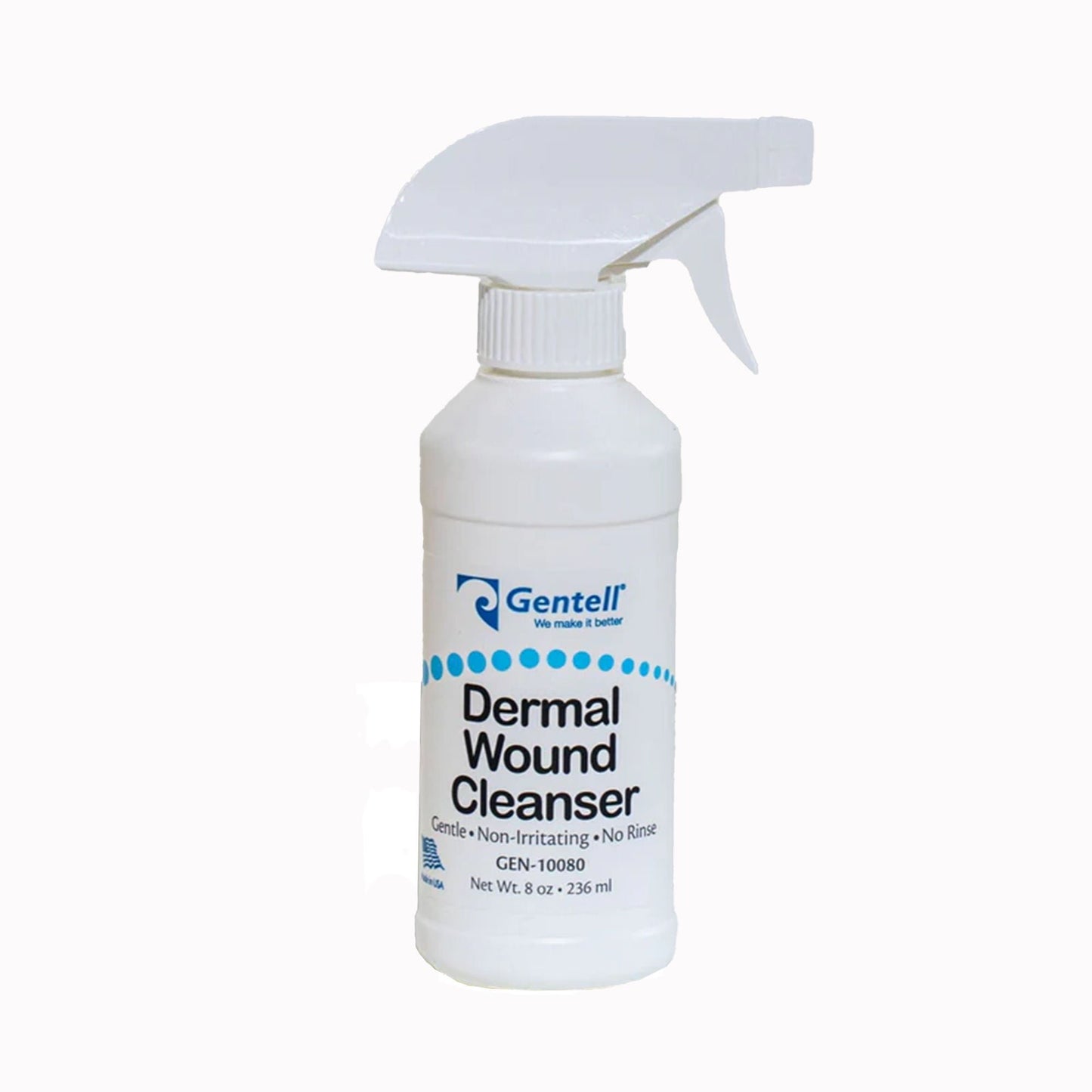 Gentell Wound Cleanser 8 oz Spray Bottle No-Rinse NonSterile