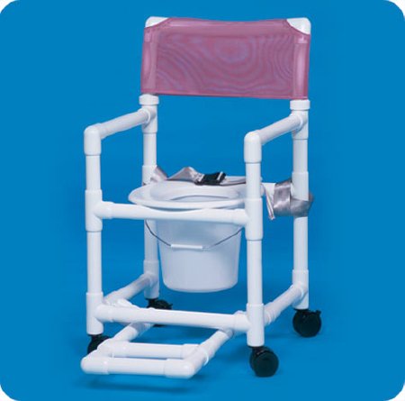 Commode / Shower Chair Standard Fixed Arms PVC