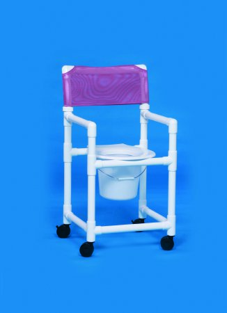 Commode / Shower Chair Standard Fixed Arms PVC