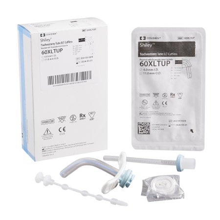 Uncuffed Tracheostomy Tube Shiley XLT Disposable IC Size Proximal