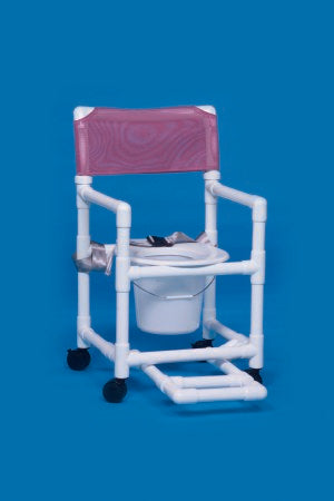 Commode / Shower Chair Standard Fixed Arms PVC