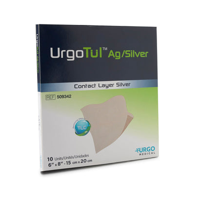 UrgoTul AG Silver Wound Contact Layer Dressing 6 x 8 Inch Sterile