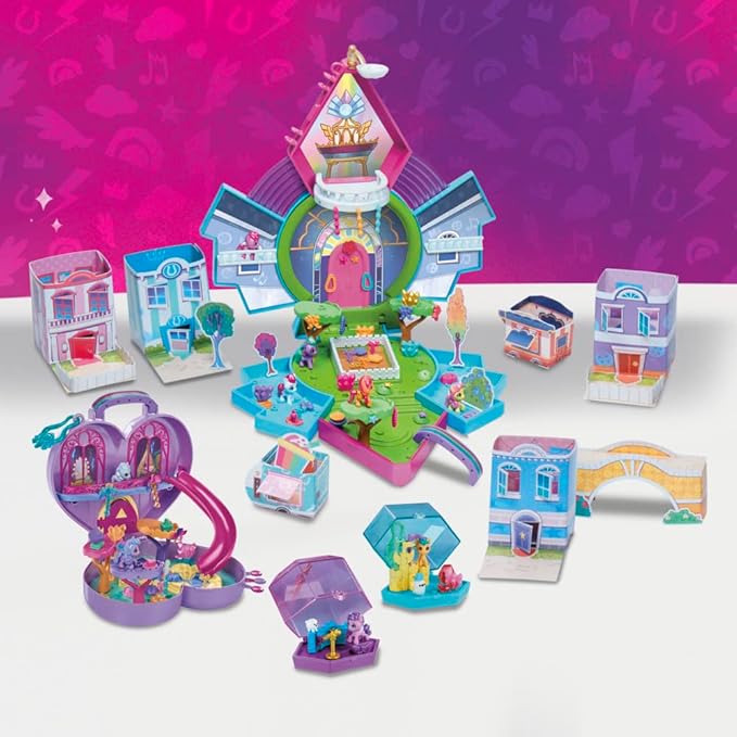 My Little Pony Mini Magic World Playset – Mini Equestria Collection with 120+ Pieces for Kids Ages 5+