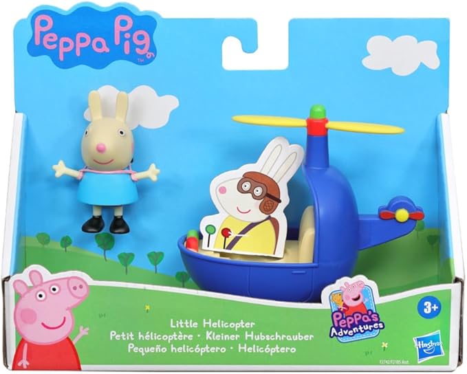 Peppa Pig Little Helicopter Toy with Rebecca Rabbit Figure, Ages 3+ – Peppa’s Adventures Vehicles