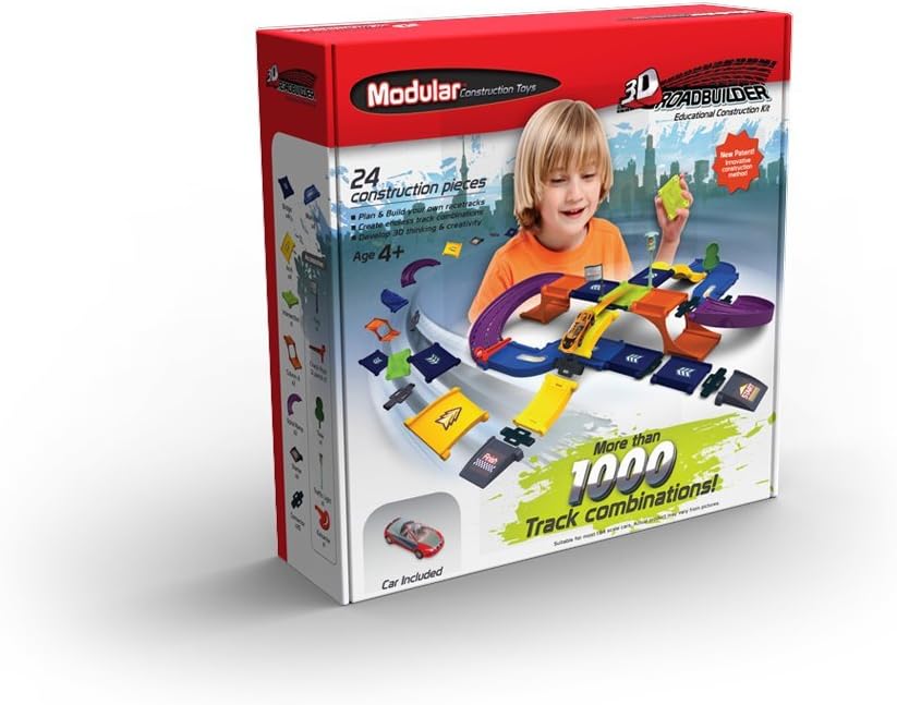 Modular Road Builder 3D Dimensional Construction Kit