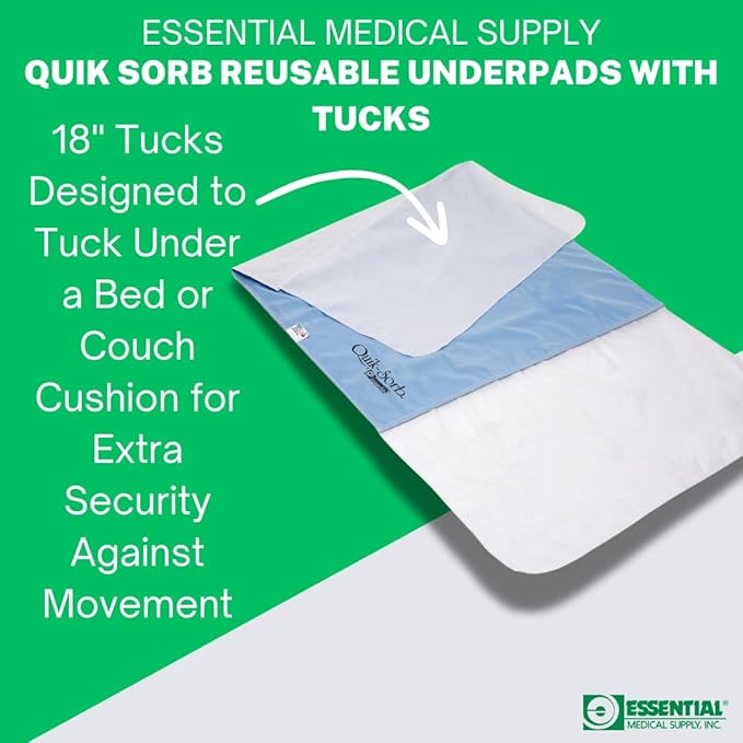 Reusable Underpad Quik-Sorb Deluxe 36 X 36 Inch Liquidfill Heavy Absorbency