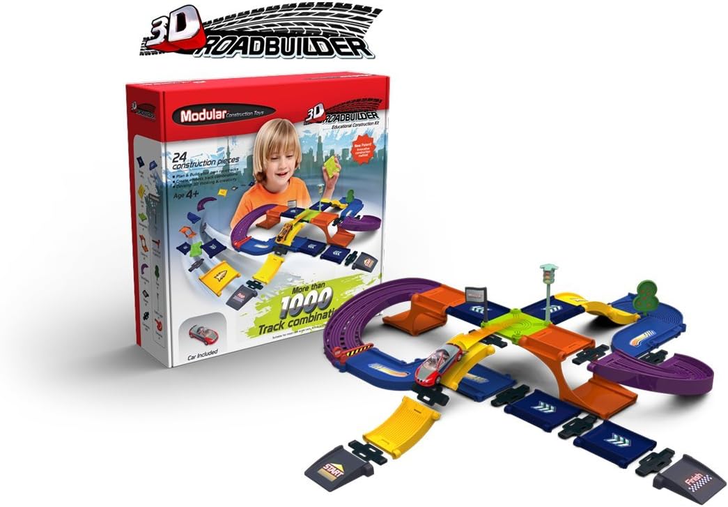 Modular Road Builder 3D Dimensional Construction Kit