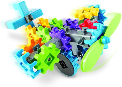 Learning Resources Flight Gears 44-Piece STEM Building Set – Creative Gear Play for Kids Ages 4+