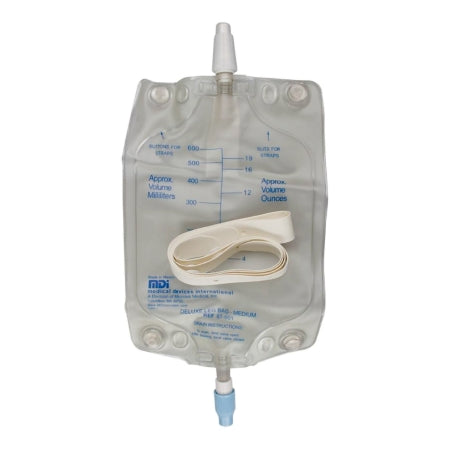 Urinary Leg Bag Microtek® Anti-Reflux Valve Sterile 600 mL Vinyl