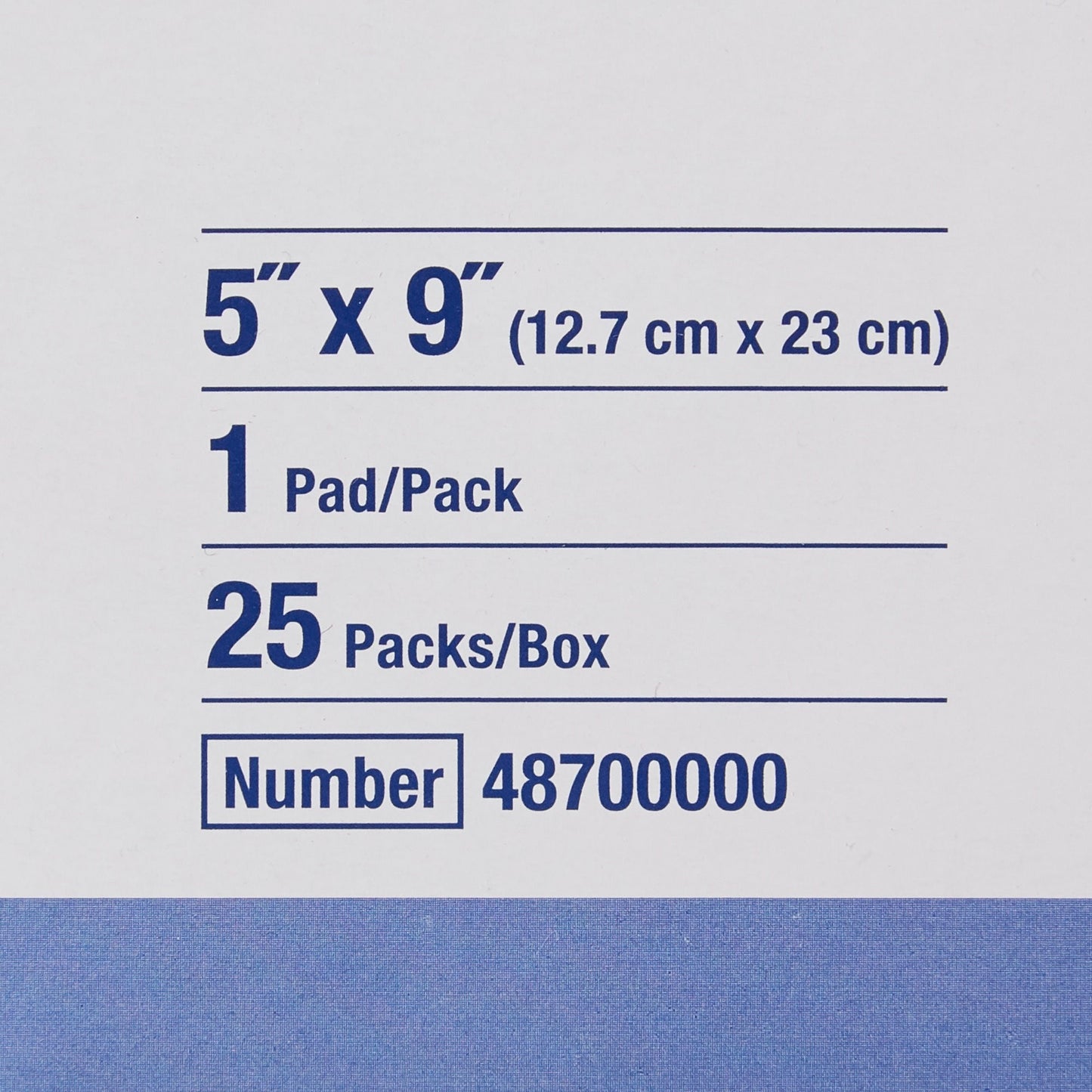 Sorbalux ABD Abdominal Pad 5 x 9 Inch Sterile 1-Ply