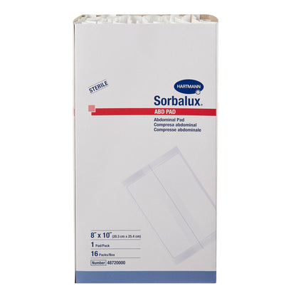 Sorbalux ABD Abdominal Pad 8 x 10 Inch Sterile 1-Ply