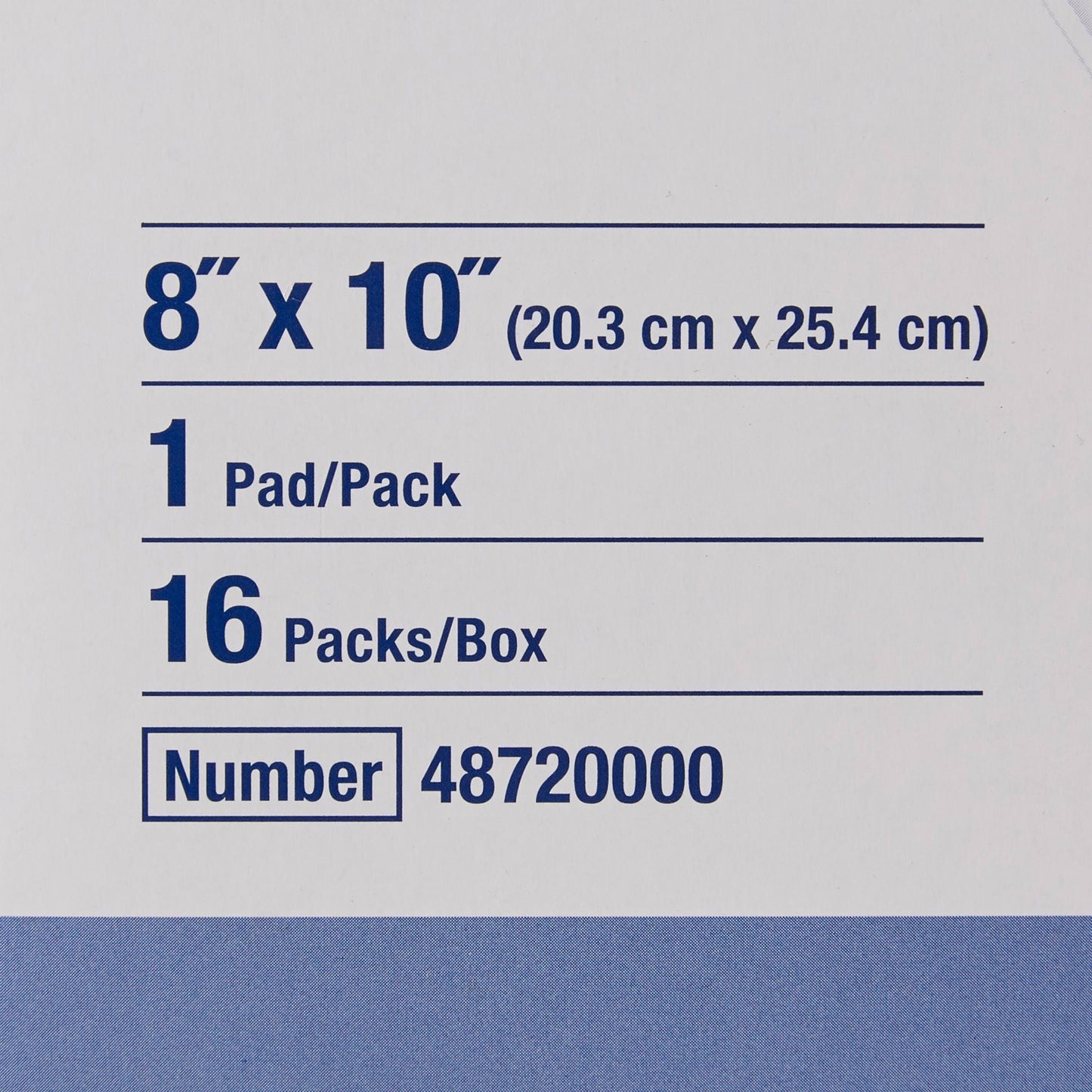 Sorbalux ABD Abdominal Pad 8 x 10 Inch Sterile 1-Ply
