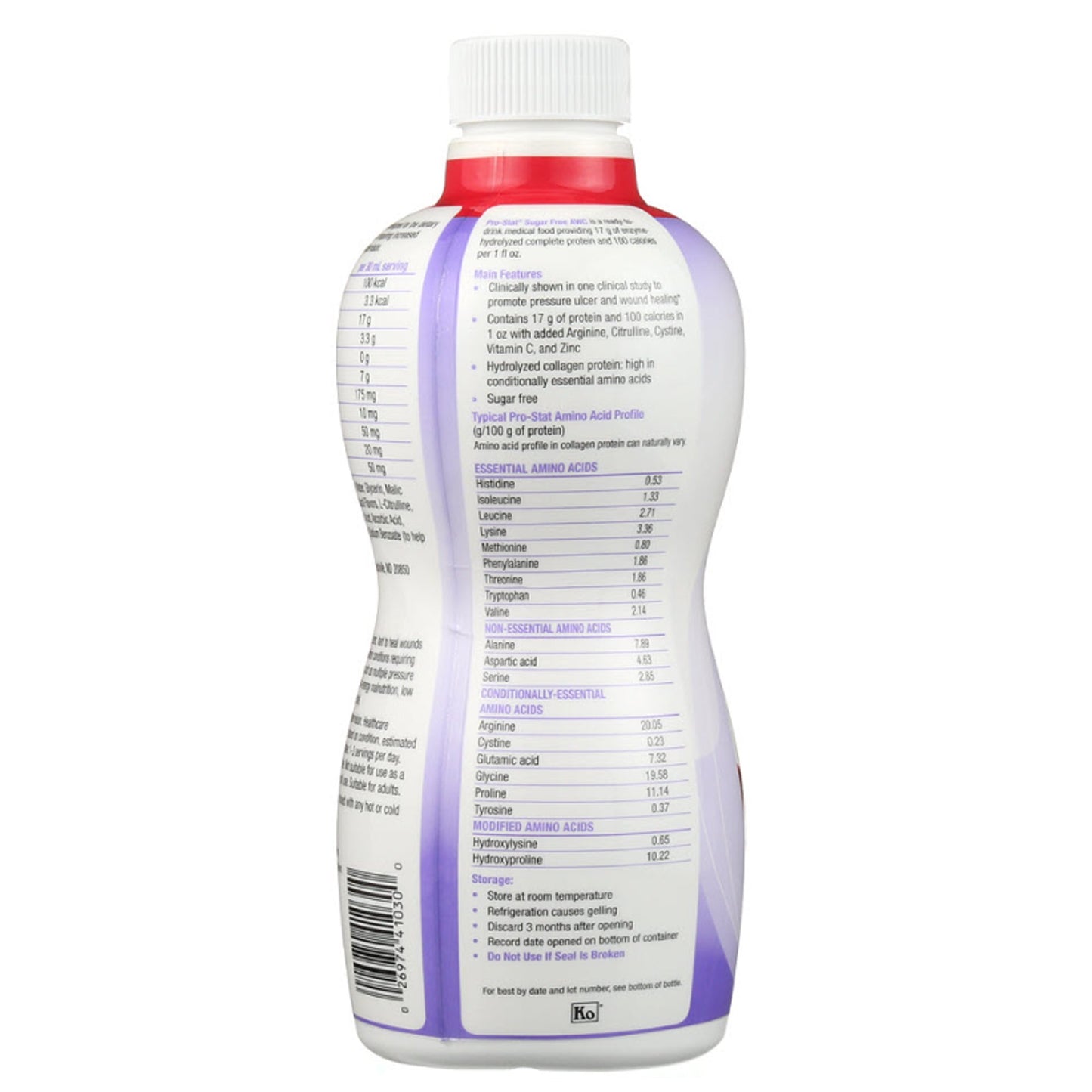 Pro-Stat AWC Wild Cherry Punch Oral Protein Supplement 30 oz Bottle