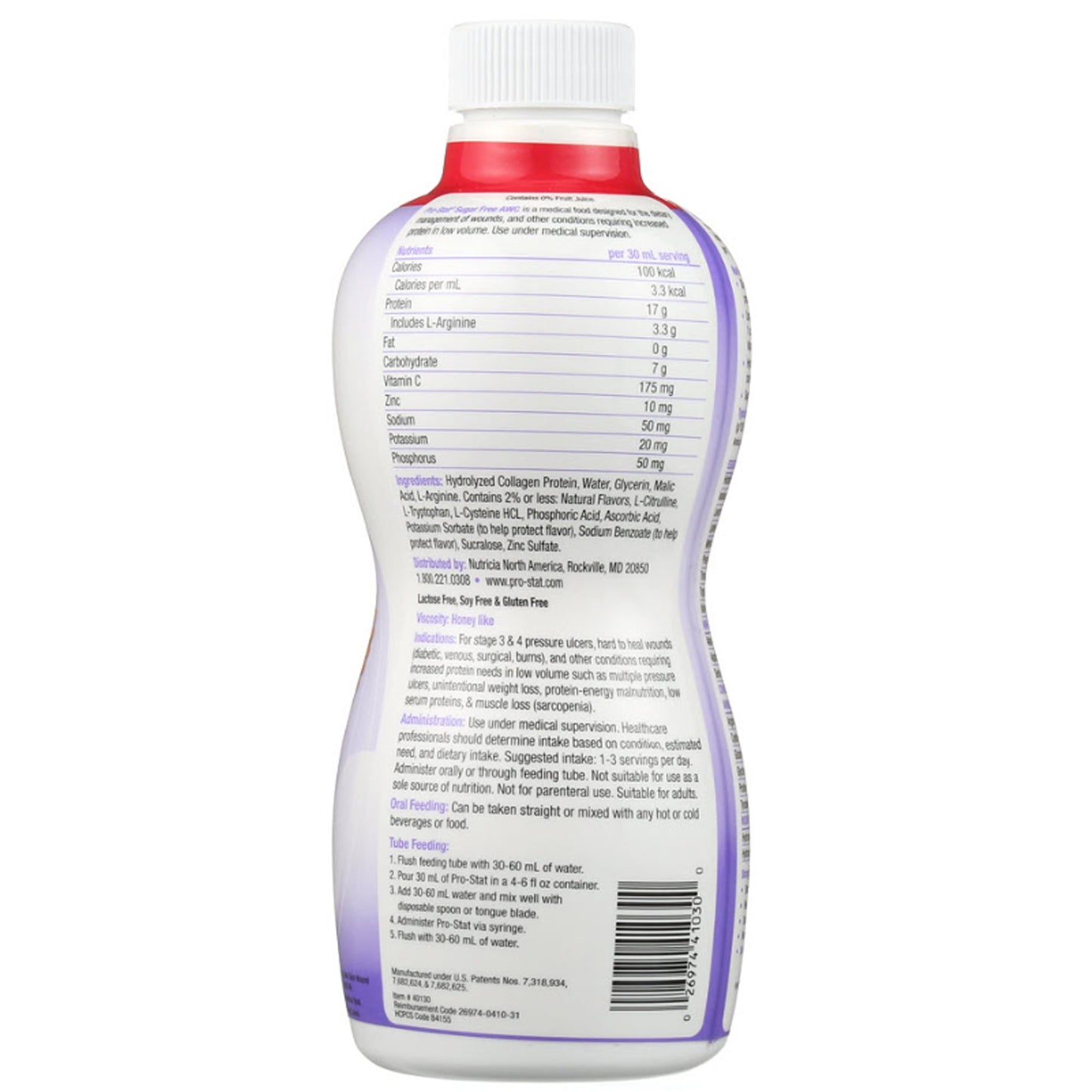 Pro-Stat AWC Wild Cherry Punch Oral Protein Supplement 30 oz Bottle