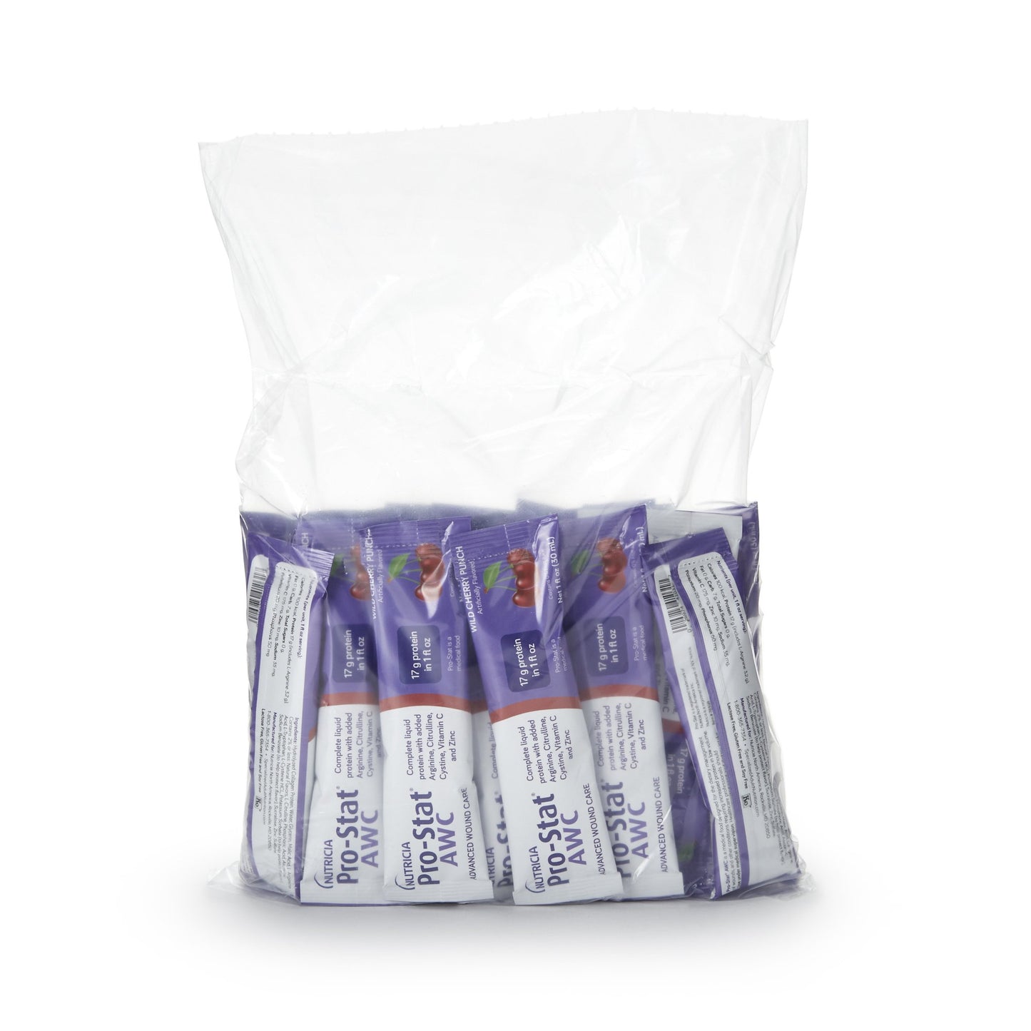 Pro-Stat AWC Wild Cherry Punch Oral Protein Supplement 1 oz Individual Packet