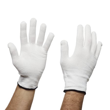 Cut Resistant Glove Liner Flex-Gard Full-Finger HDPE / Spandex / Polyester White