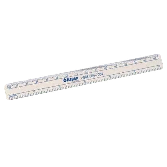 Aspen Wound Measuring Ruler, 6 Inch, Plastic, NonSterile