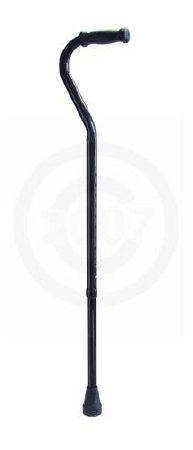 Offset Cane Bariatric Imperial Steel 29 to 38 Inch Height Black