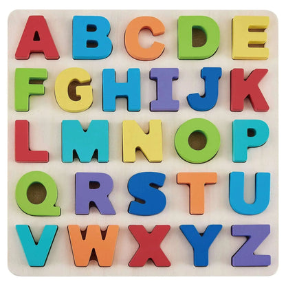 Spark Create Imagine Wooden Alphabet Puzzle – Educational Toy for Toddlers 18+ Months