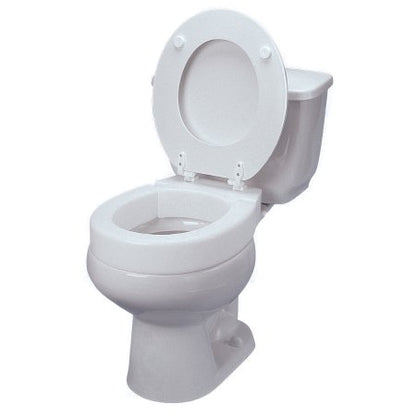 Elongated Raised Toilet Seat Tall-Ette 3 Inch Height White 350 lbs. Weight Capacity