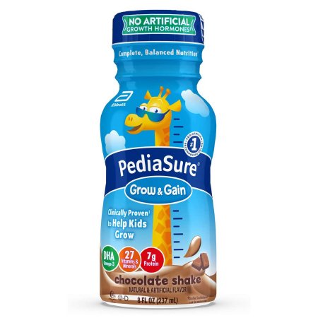 Pediatric Oral Supplement PediaSure Grow & Gain Shake Chocolate Flavor 8 oz. Bottle Liquid Calories