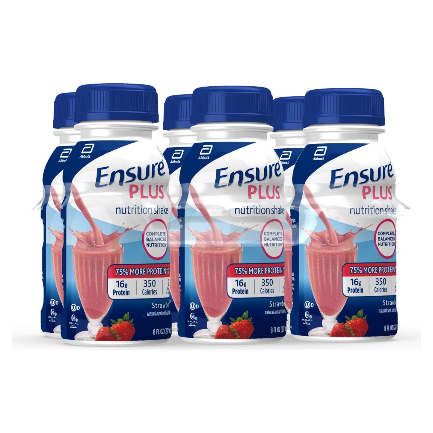 Ensure Plus Strawberry Oral Nutrition Shake 8 oz Bottle
