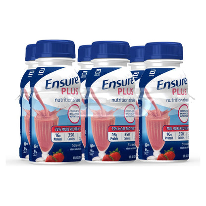 Ensure Plus Strawberry Oral Nutrition Shake 8 oz Bottle