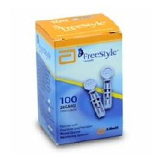 Lancet for Lancing Device Freestyle 28 Gauge Non-Safety Twist Off Cap Finger Abbott