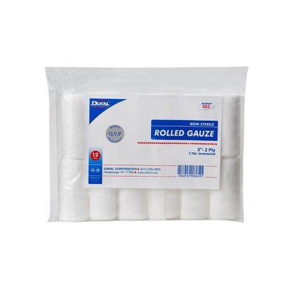 Dukal Conforming Bandage 3 Inch x 5 Yard 2-Ply NonSterile