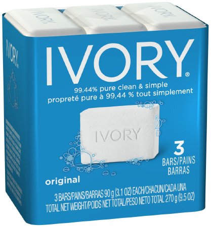 Soap Ivory Bar 3 oz. Individually Wrapped Light Scent